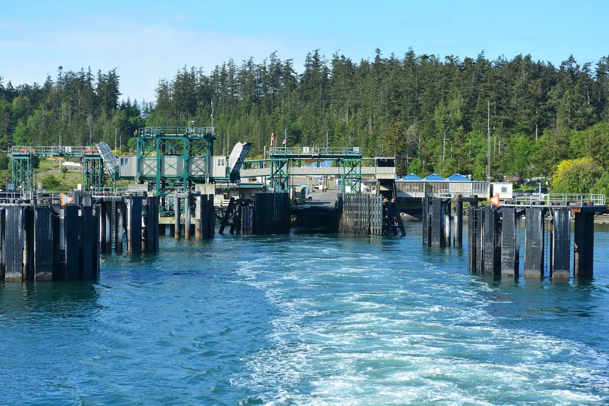 The ferry terminal at Anacortes