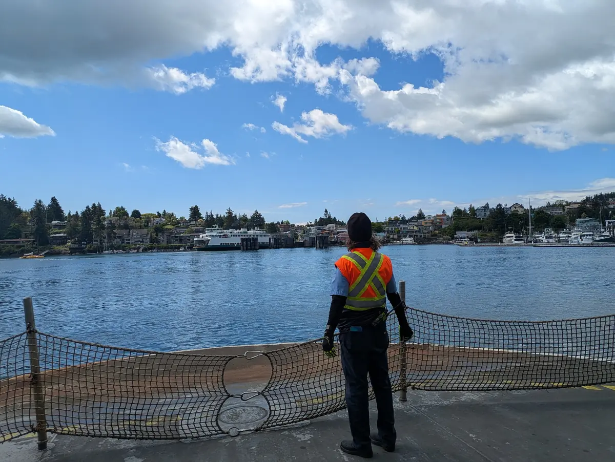 On deck of the ferry from Anacortes to Friday Harbor