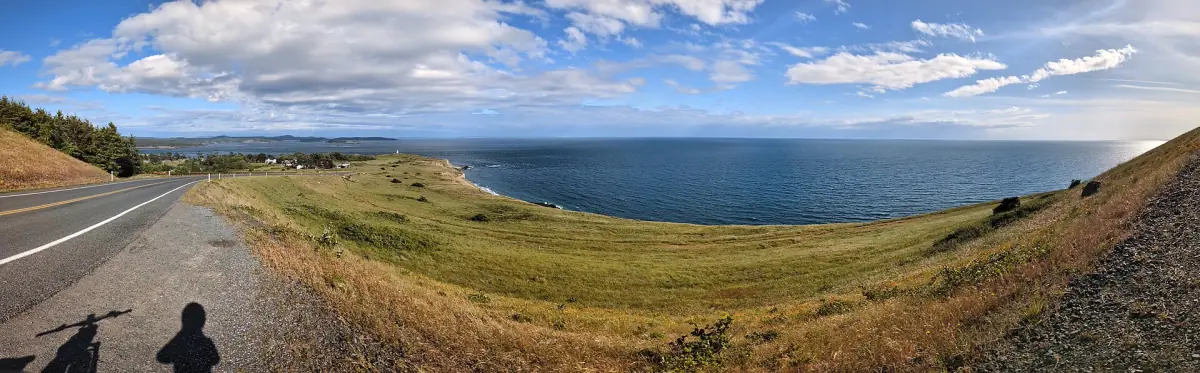 The road to Cattle Point on San Juan Island