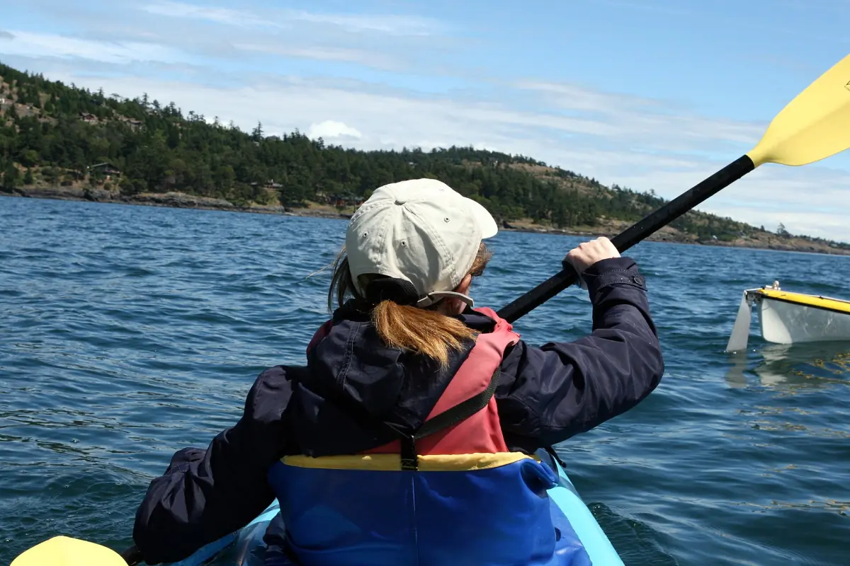 Kayaking off San Juan Island