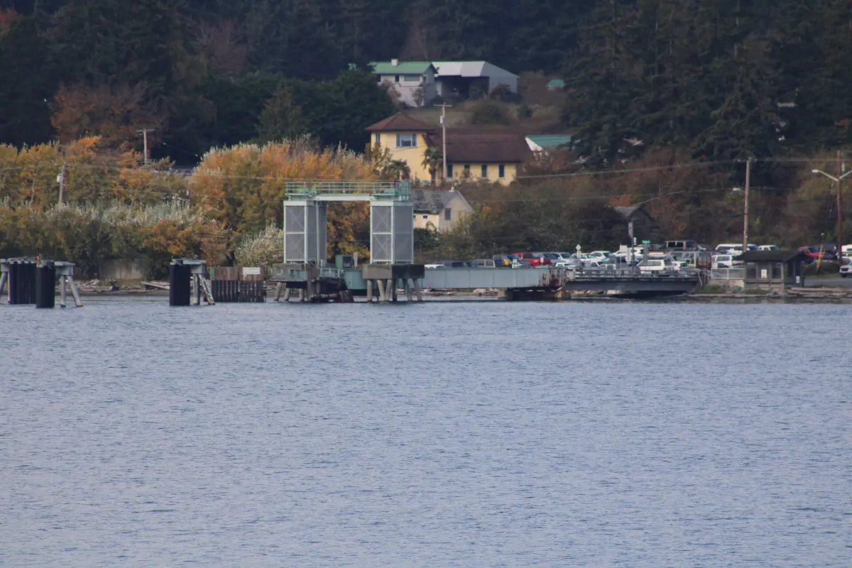 The ferry landing on Lopez Island